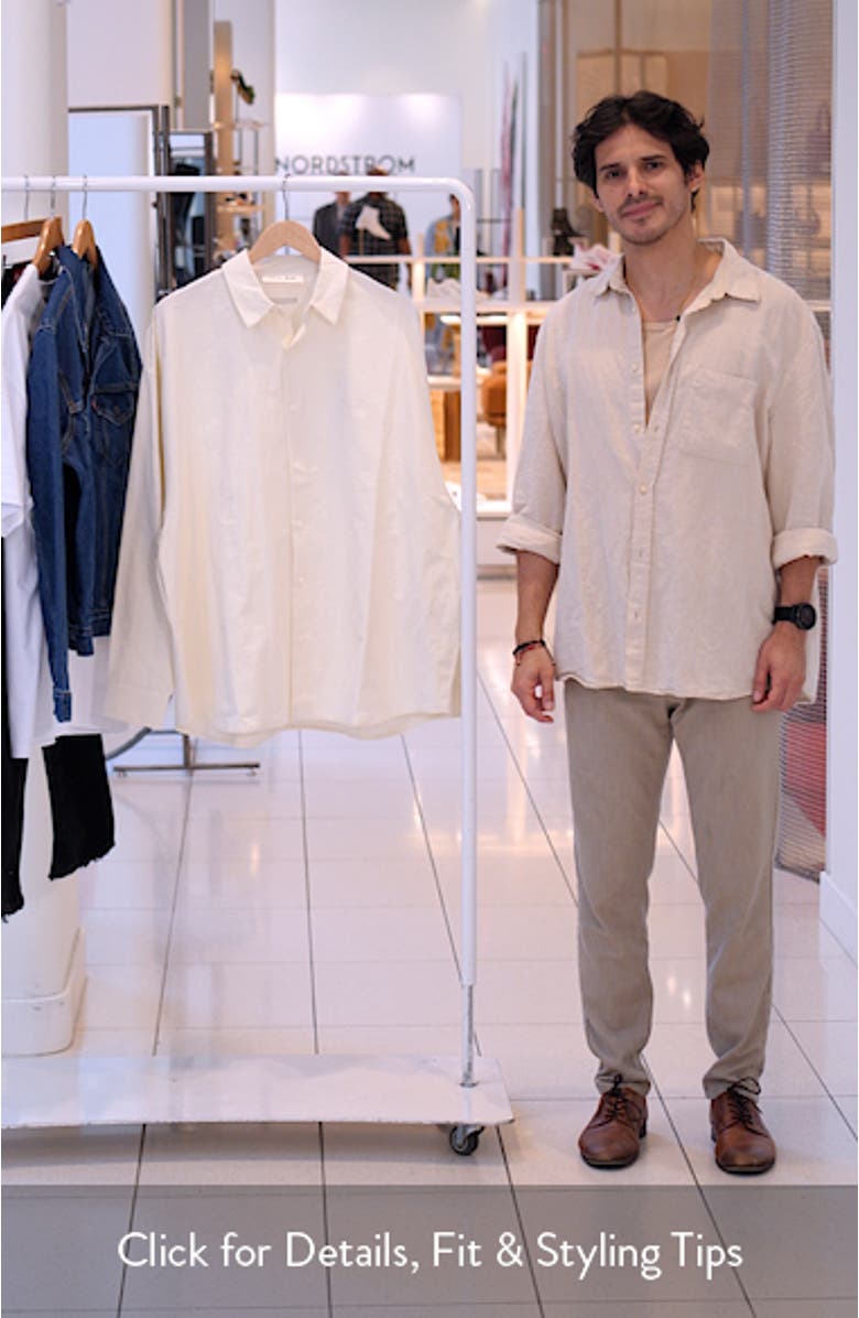 Signature Button Front Cotton Shirt, sales video thumbnail