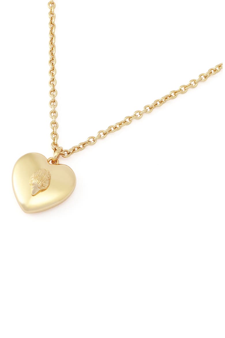 Eagle Heart Pendant Necklace, Alternate, color, GOLD/ BLUE