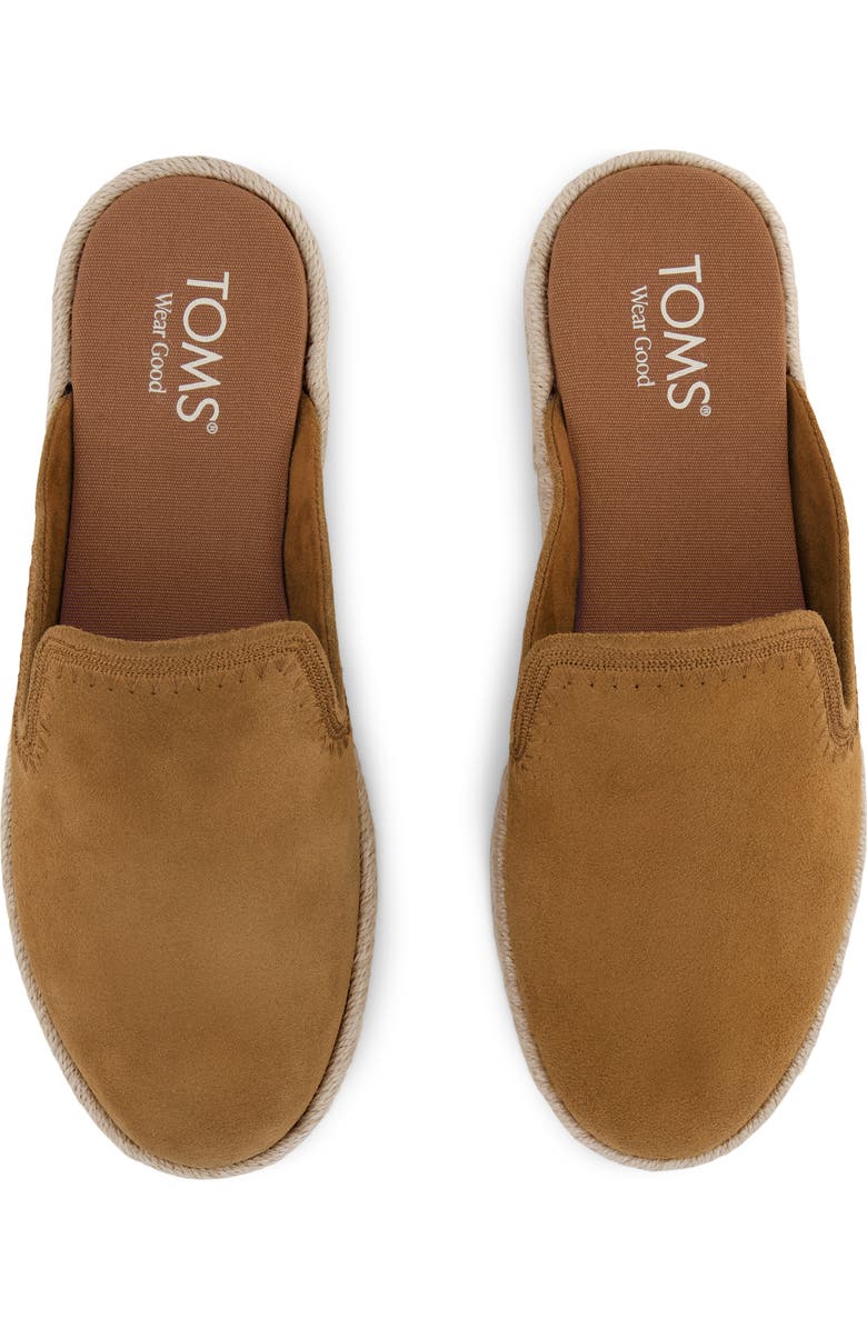 TOMS Santiago Espadrille Mule, Alternate, color, Medium Brown