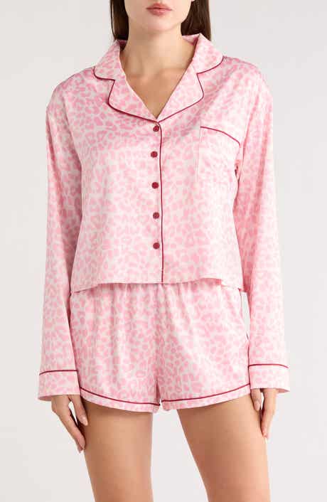 Honeydew Morning Dew Long Sleeve Satin Short Pajamas