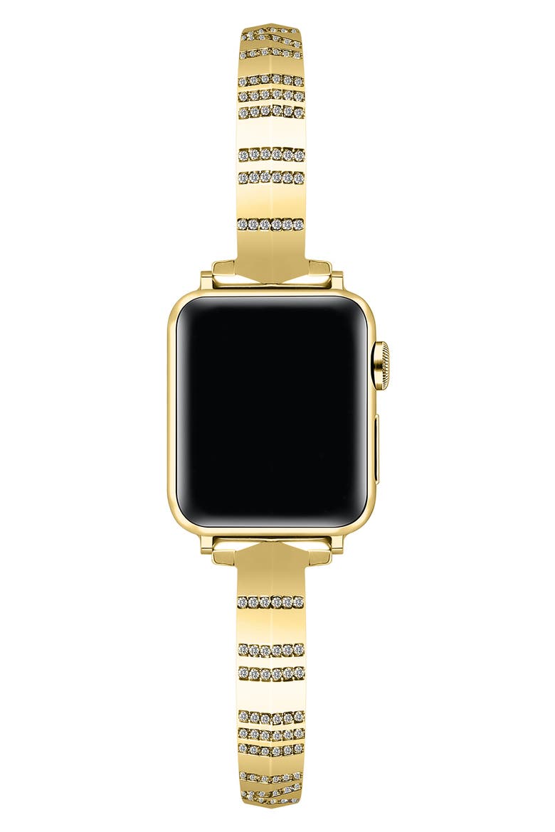 Eclipse Crystal Apple Watch® Watchband, Alternate, color, GOLD