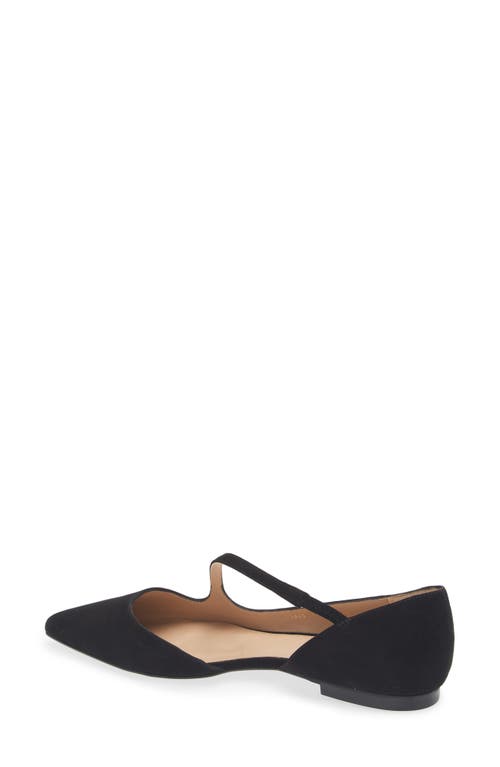 Lk Bennett Pandora Pointed Toe D'orsay Flat In Black