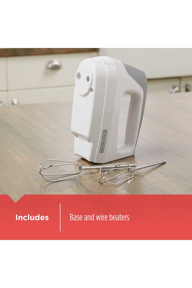 Lightweight 5-Speed Hand Mixer in White, Alternate, color, White