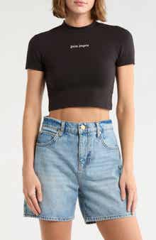 Palm Angels Logo Crop Graphic T-Shirt