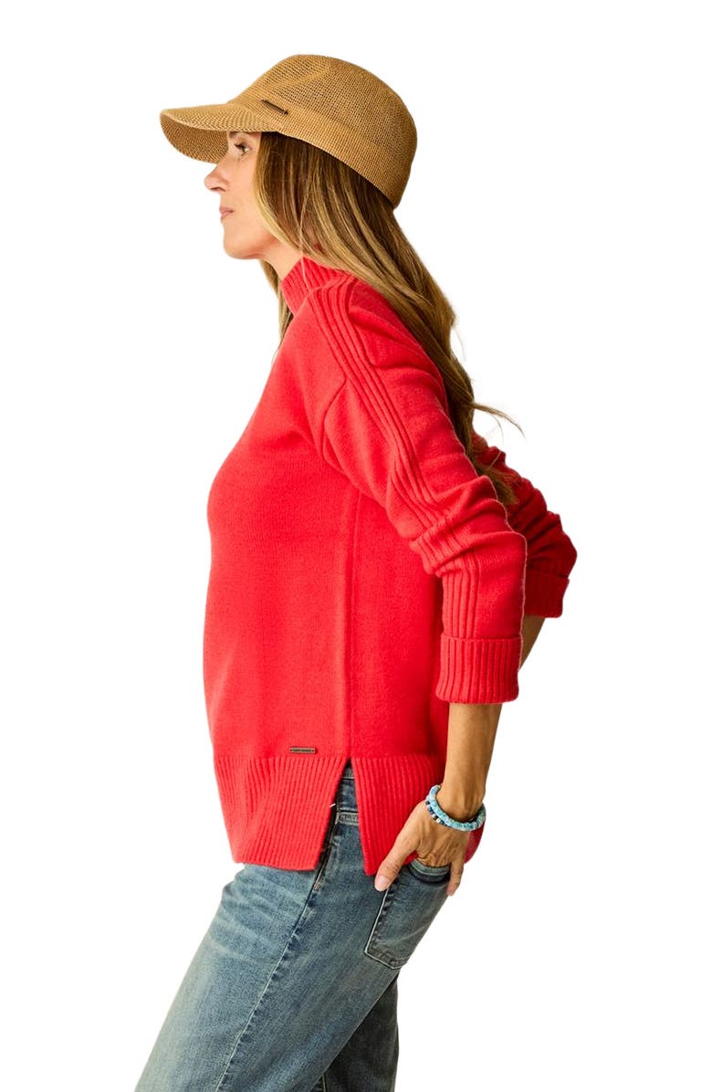 Carve Designs Woodward Sweater, Alternate, color, Poinsettia