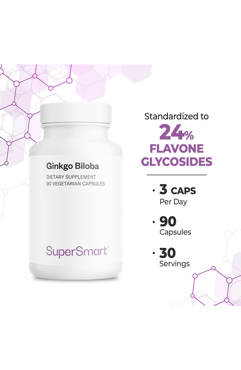 SuperSmart Ginkgo Biloba 180mg per Day, Alternate, color, NO COLOR