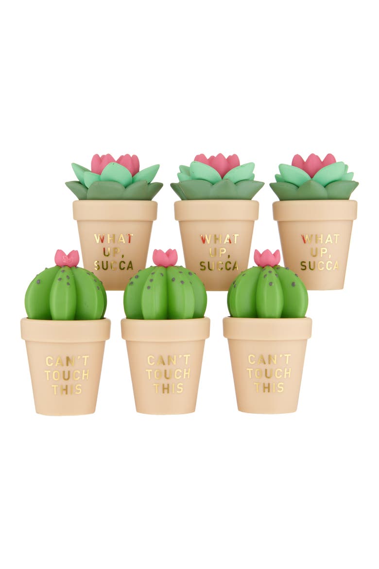 Kids' Succulent Assorted 6-Pack Lip Balms, Main, color, BEIGE ASSORTED