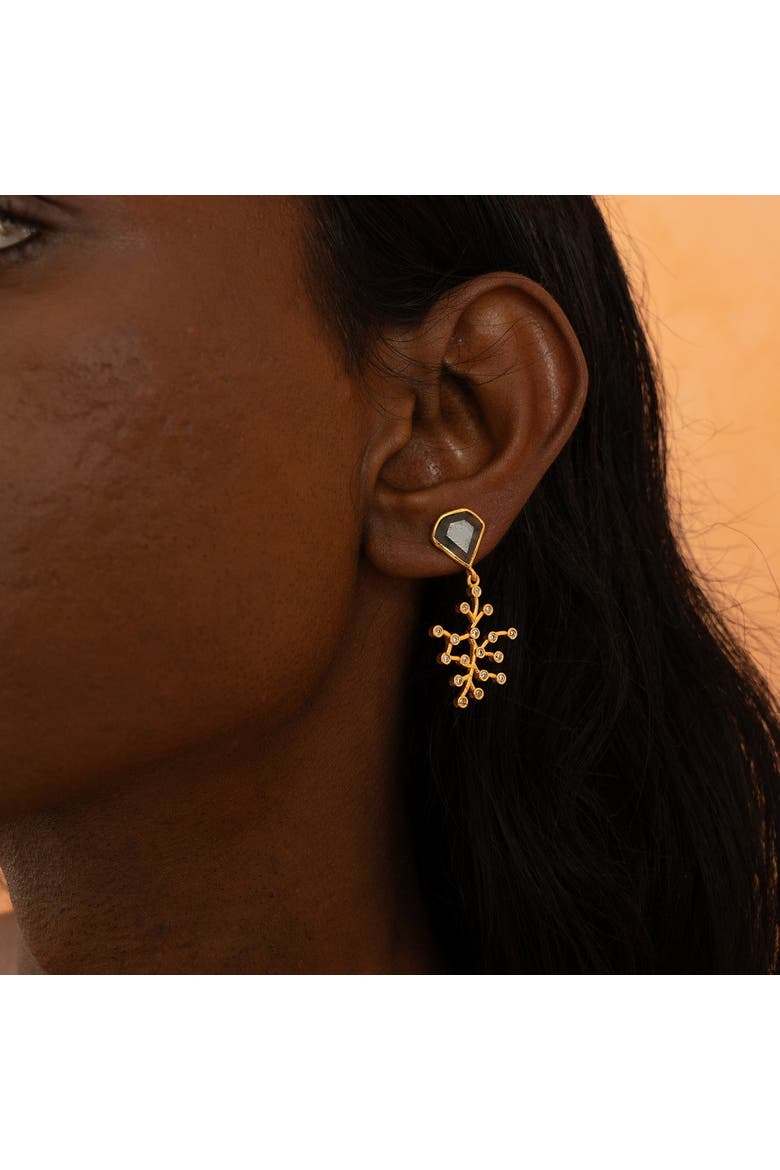 ZELENA MINI EARRINGS, Alternate, color, Gold Plated