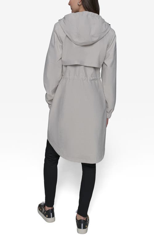 Karl Lagerfeld Paris Double L Quilted Coat In Sand
