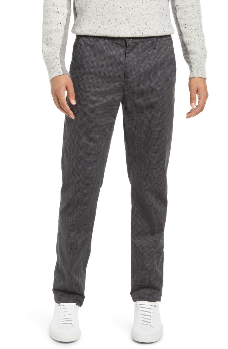 AG Marshall Slim Fit Plaid Chinos, Main, color, Cambridge Folkestone Grey