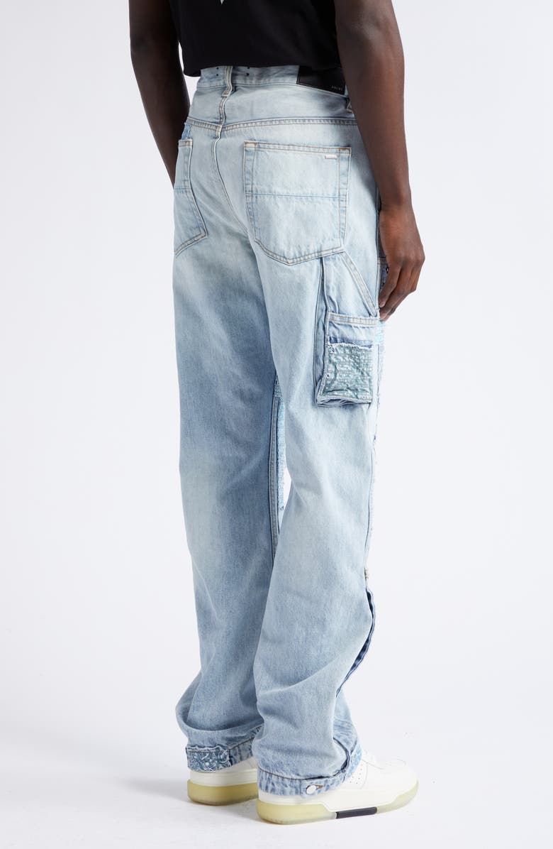 AMIRI Patchwork Bandana Carpenter Jeans, Alternate, color, 