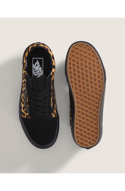 Vans Old Skool Genuine Calf Hair Leopard Print Sneaker In Multi