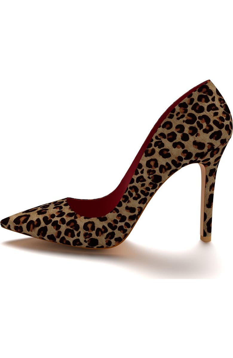 Shoes of Prey Genuine Calf Hair Pointy Toe Pump, Alternate, color,