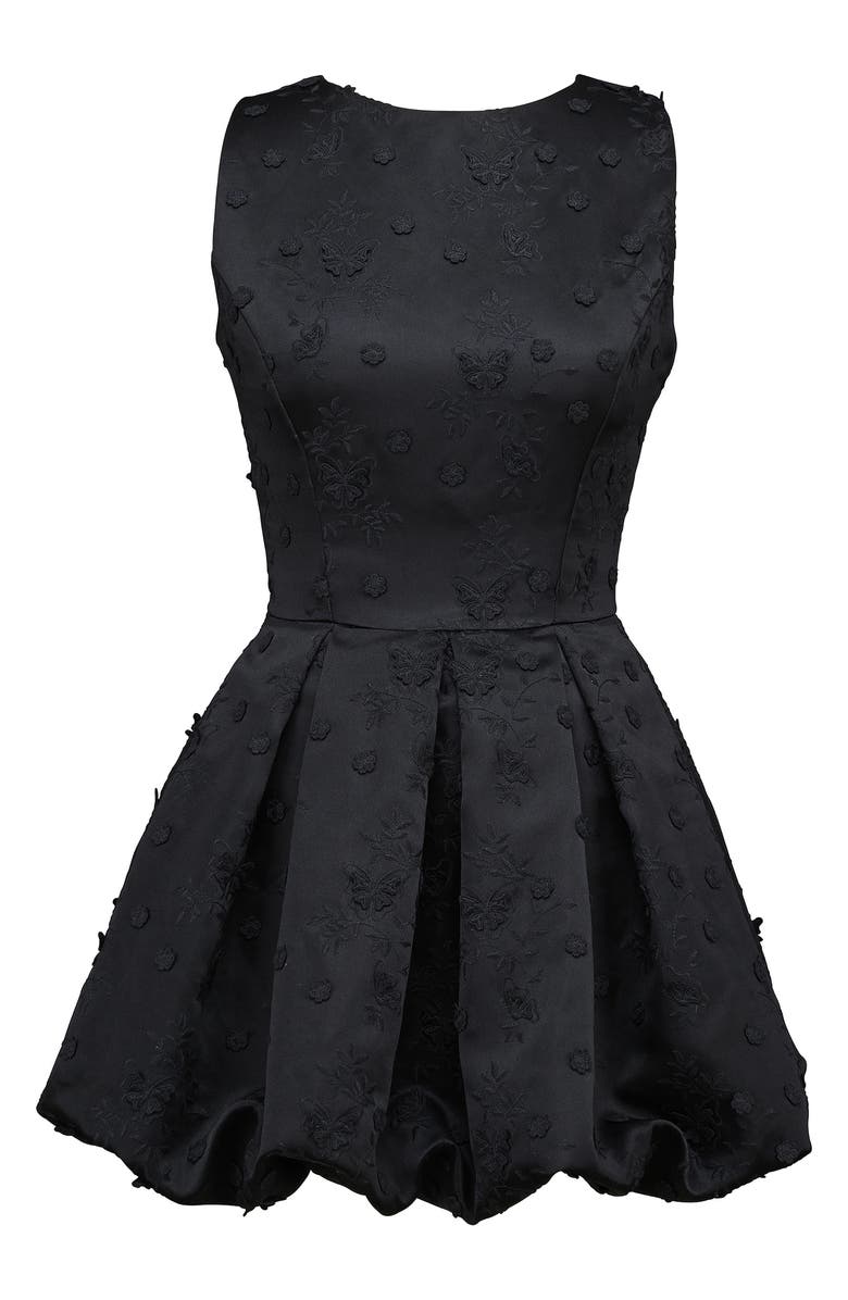 HOUSE OF CB Melika Open Back Bubble Hem Minidress, Alternate, color, Black