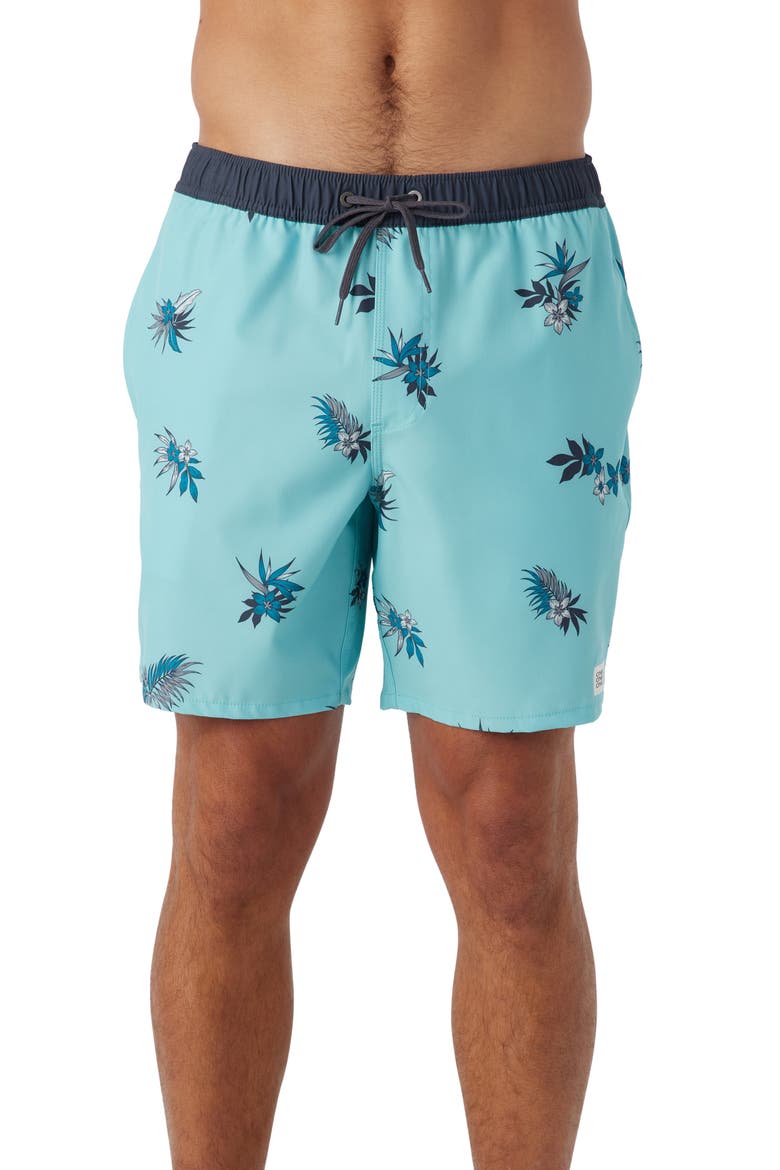 Hermosa Swim Trunks, Main, color, AQUA HAZE