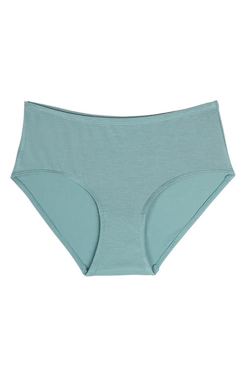 Memoi Stretch Modal 3-pack Briefs In Green