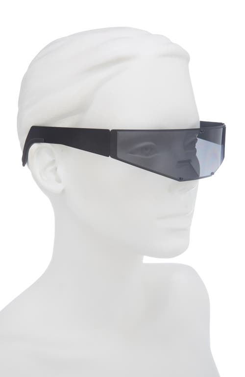 Rick Owens Cyclops Shield Sunglasses In Metallic