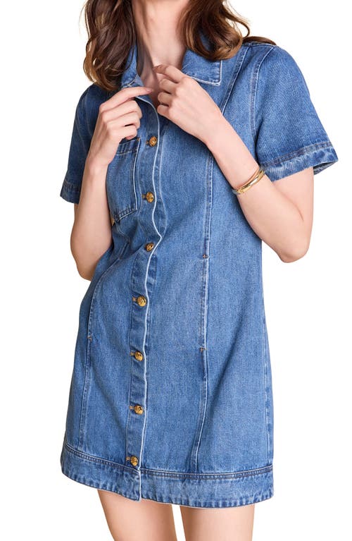 ENGLISH FACTORY ENGLISH FACTORY DENIM MINI SHIRTDRESS