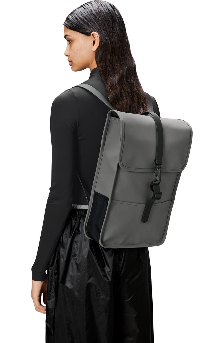Rains Mini Waterproof Backpack, Alternate, color, Grey