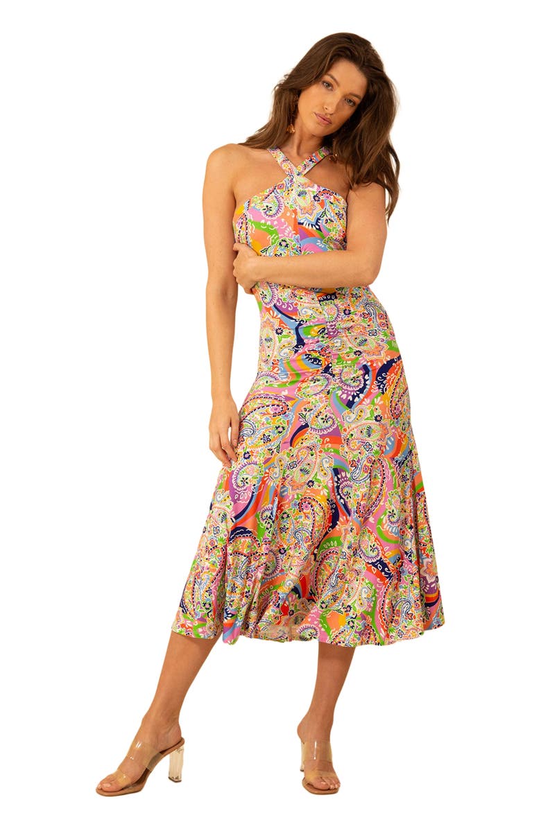 Hale Bob Mckenna Halter Dress, Main, color, 