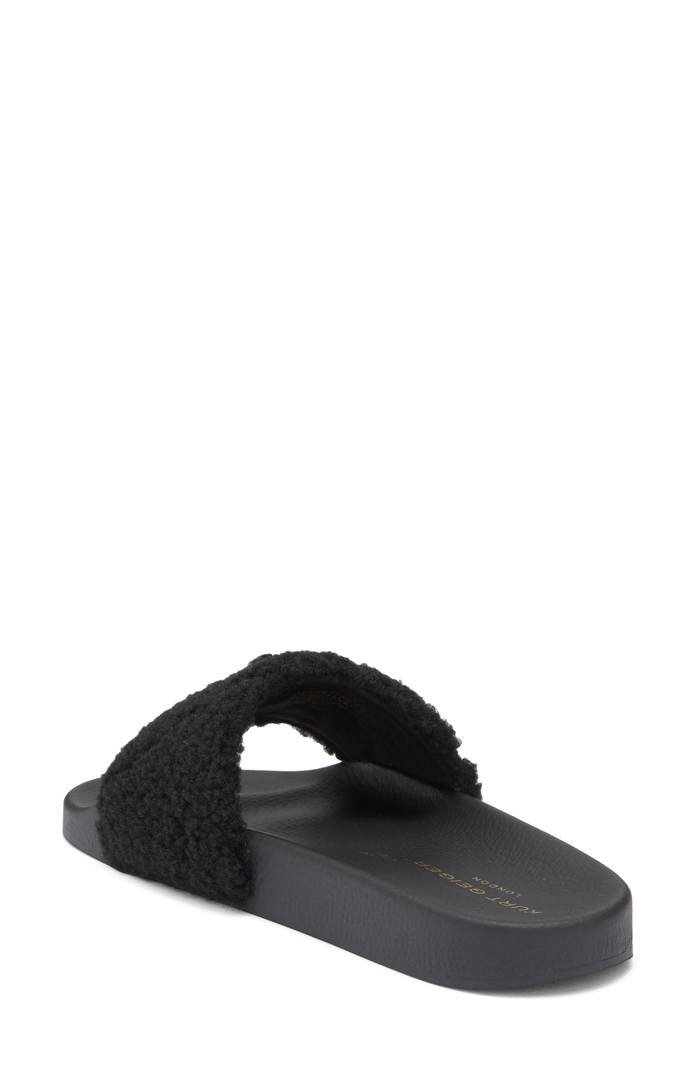 Kurt Geiger London Meena Faux Shearling Slide Sandal, Alternate, color, 