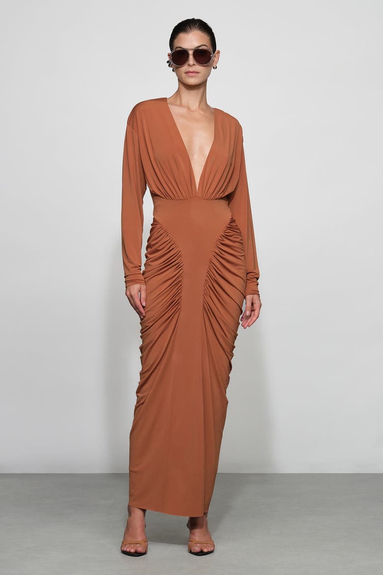 Athens Midi Dress, Main, color, Tuscan