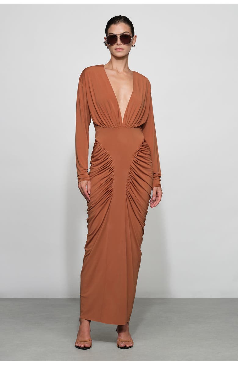 Et Ochs Athens Midi Dress, Main, color, Tuscan