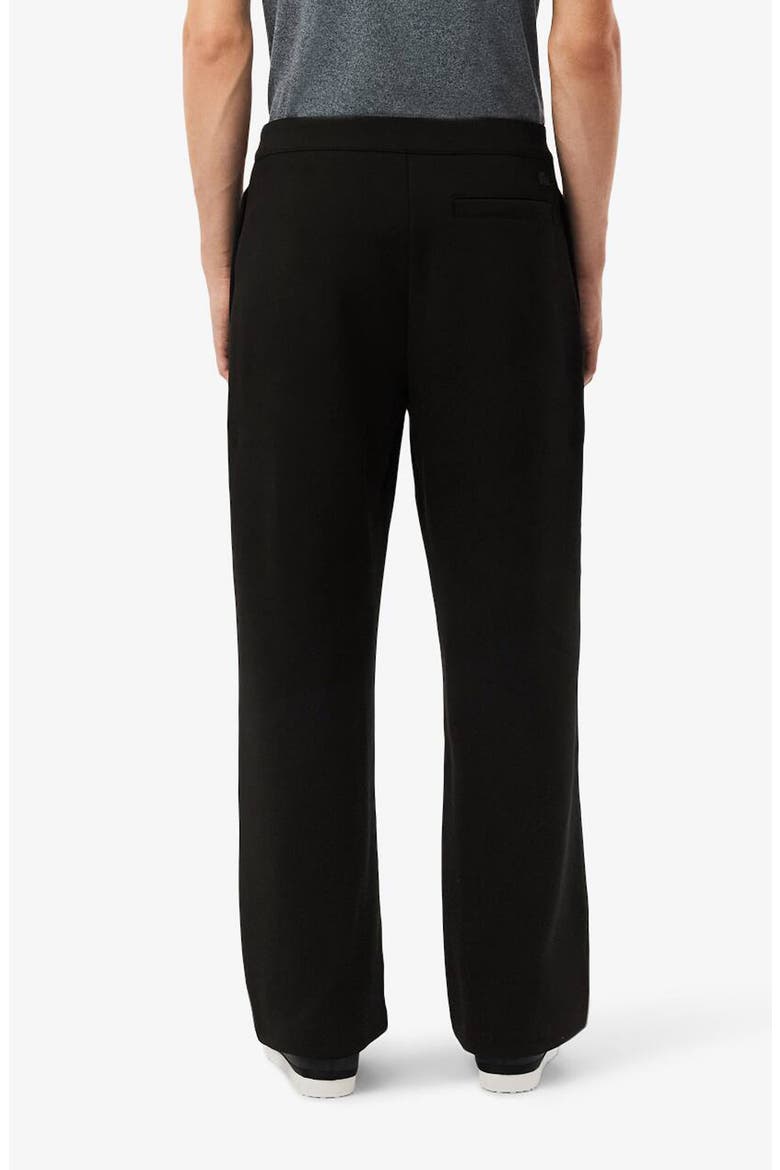 Loose Fit Pleated Piqué Pants, Alternate, color, 031 BLACK