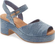 TOMS Denim Platform Sandal