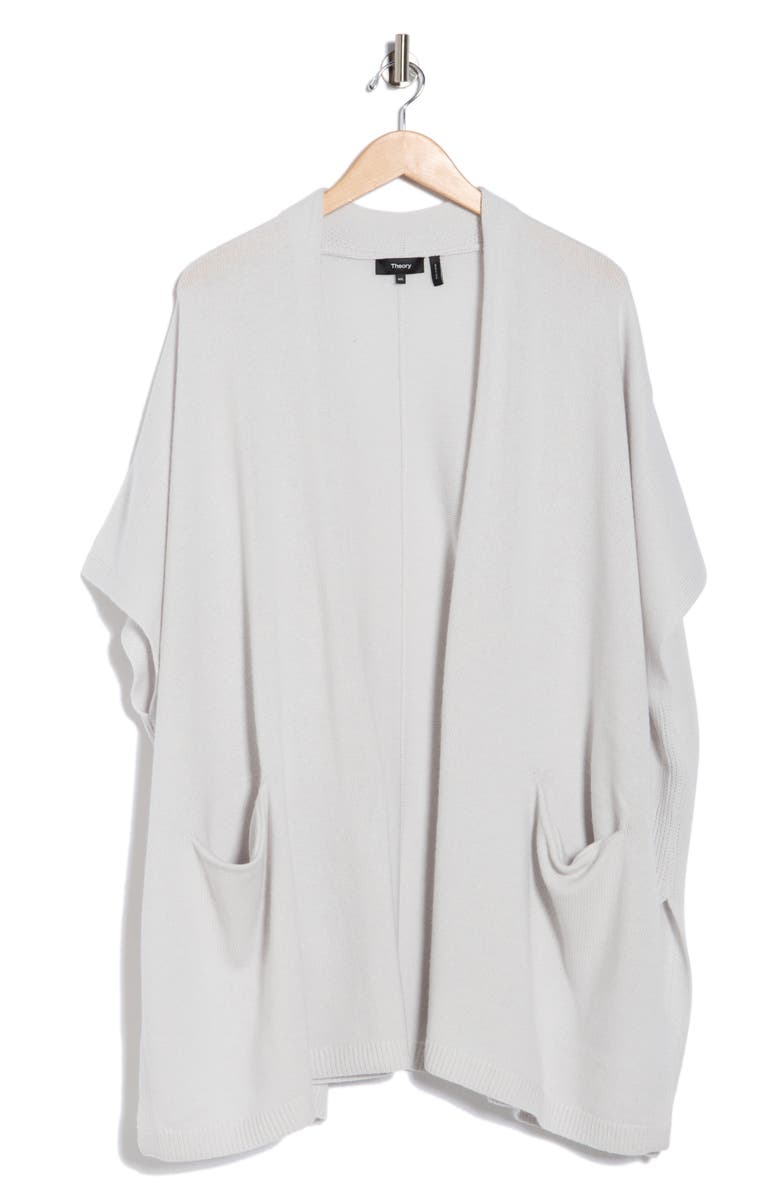 Theory Cozy Wool & Cashmere Cardigan, Alternate, color, Whisper