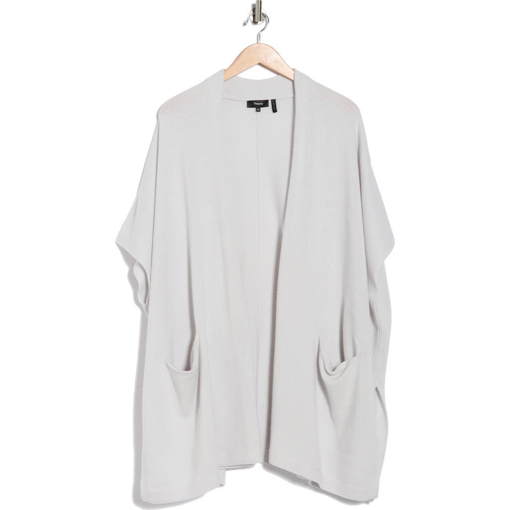 Theory Cozy Wool & Cashmere Cardigan In Gray