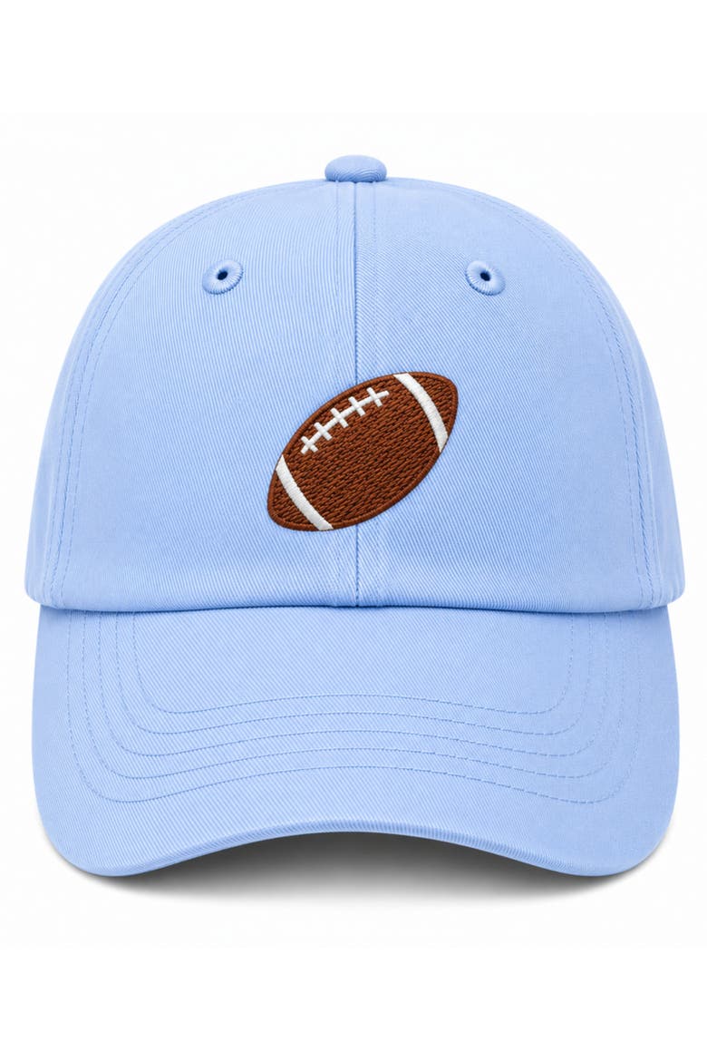 Football Baseball Hat, Main, color, Blue