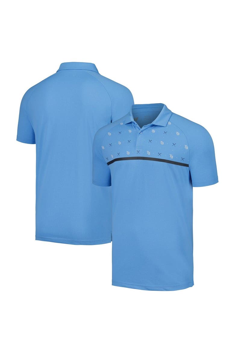 Men's Levelwear Light Blue Tampa Bay Rays Sector Batter Up Raglan Polo, Main, color, Light Blue