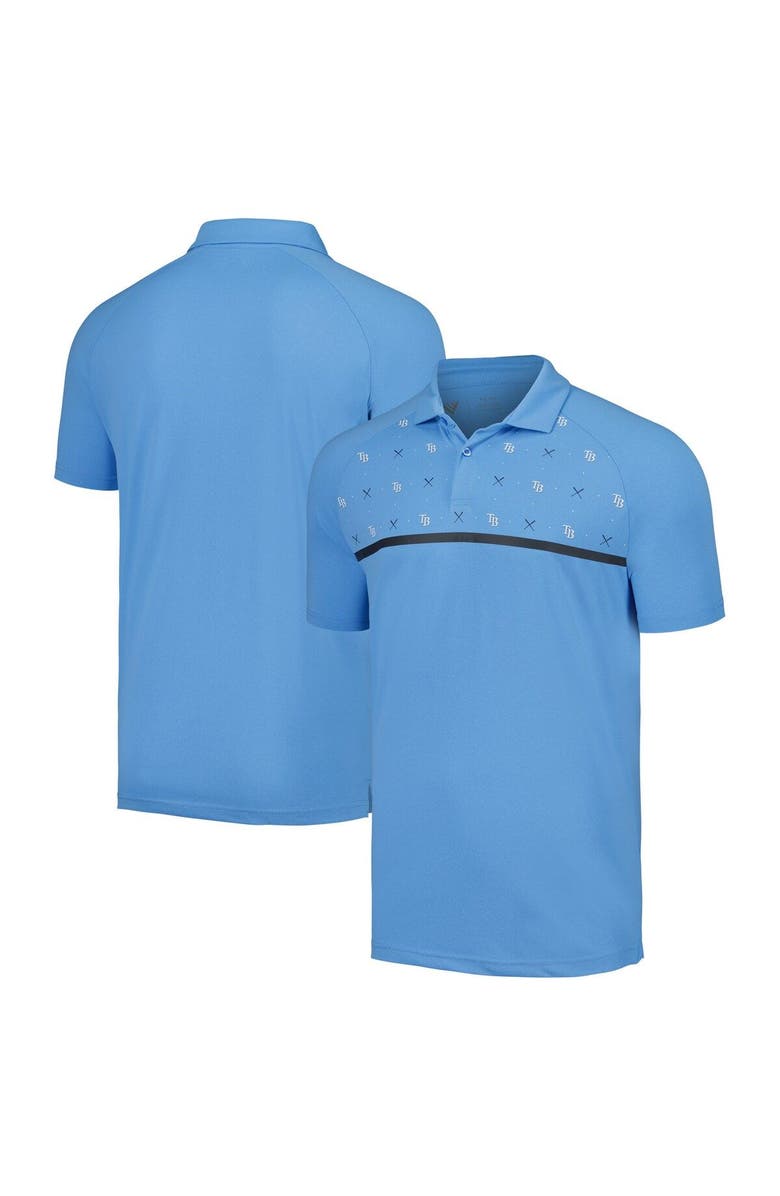 LEVELWEAR Men's Levelwear Light Blue Tampa Bay Rays Sector Batter Up Raglan Polo, Main, color, Light Blue