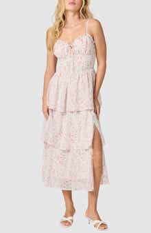 Lush Bustier Ruffled Tiered Sundress