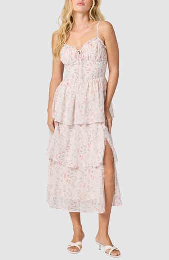 Lush Bustier Ruffled Tiered Sundress