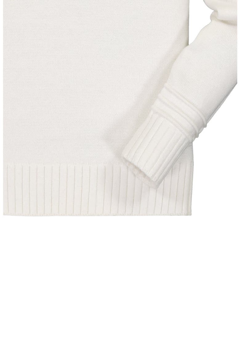Baby Girls' Organic Tie-Neck Sweater, Infant, Alternate, color, White