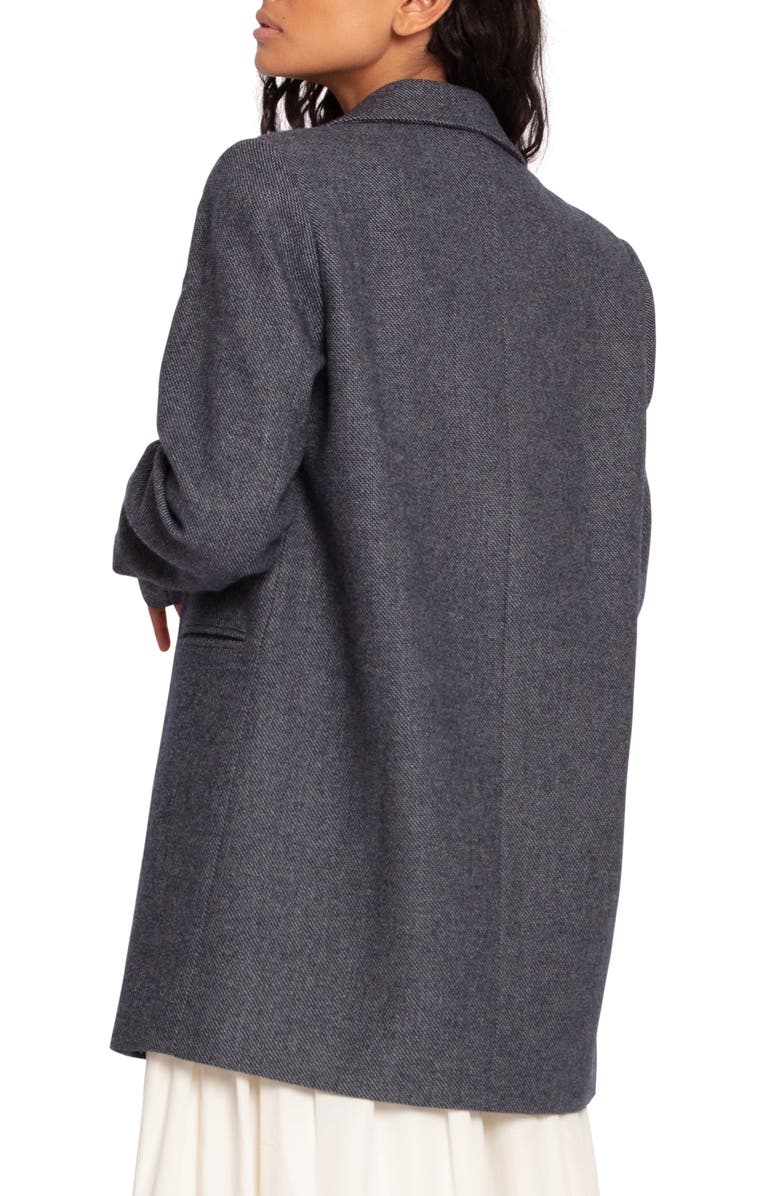 Belle & Bloom Kenzo Double Breasted Blazer, Alternate, color, Black