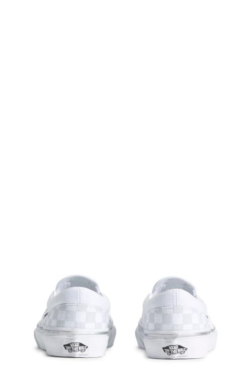 Vans Kids' Classic Metallic Slip-on Sneaker In White