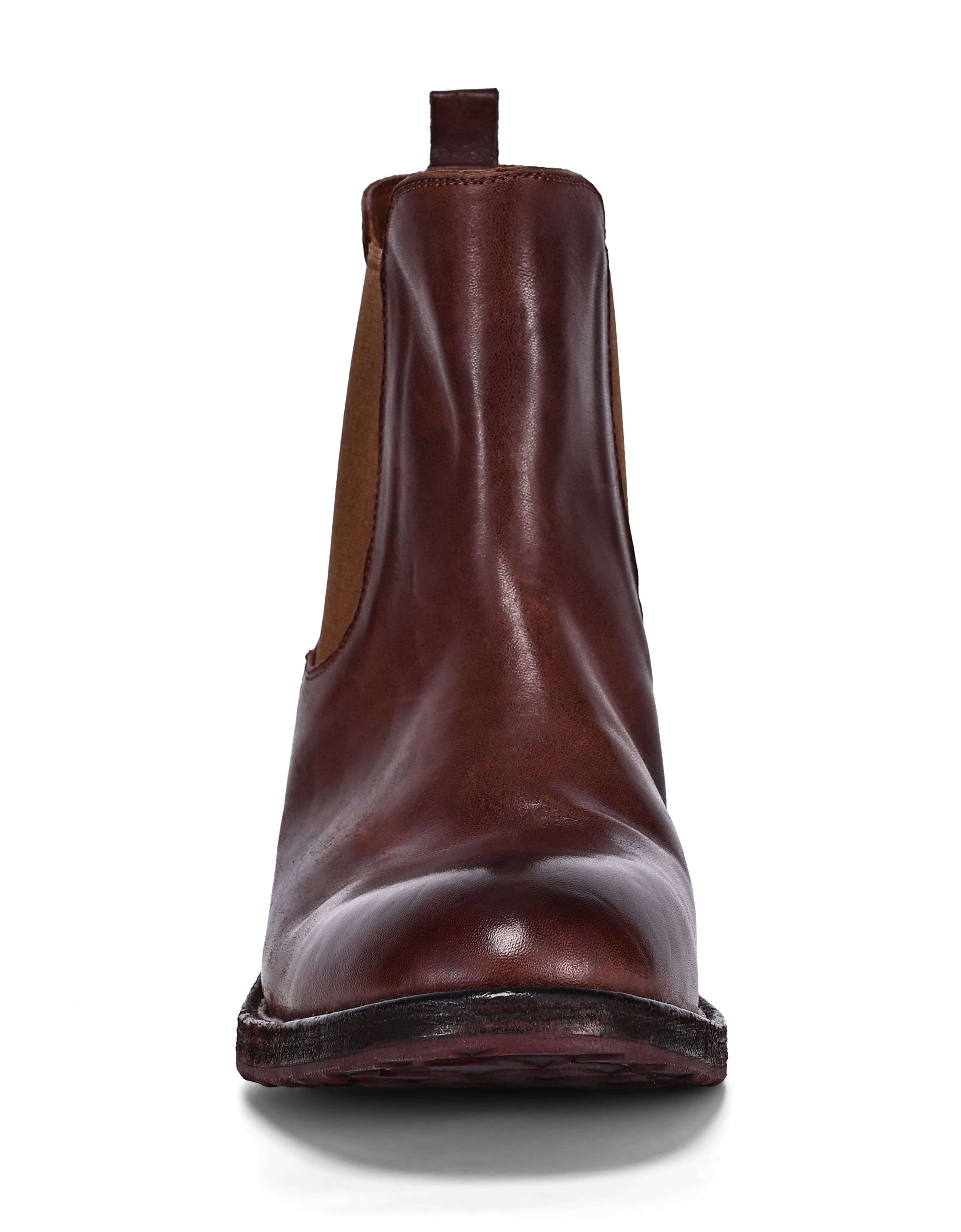 Heritage Genuine Leather Hand Finished Chelsea Boot, Alternate, color, Coffee