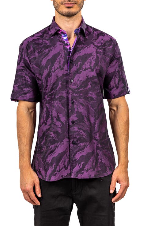 Galileo Ascension 0081 Contemporary Fit Short Sleeve Button-Up Shirt