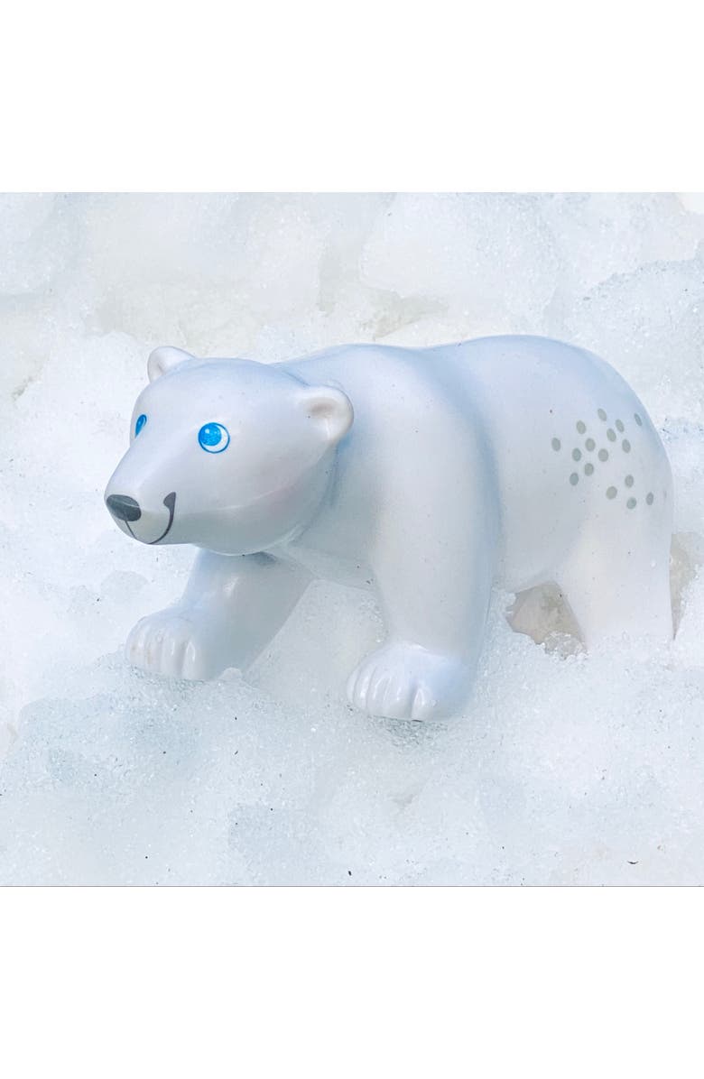 HABA Little Friends Polar Bear - Chunky Plastic Zoo Animal Toy Figure, Alternate, color, 