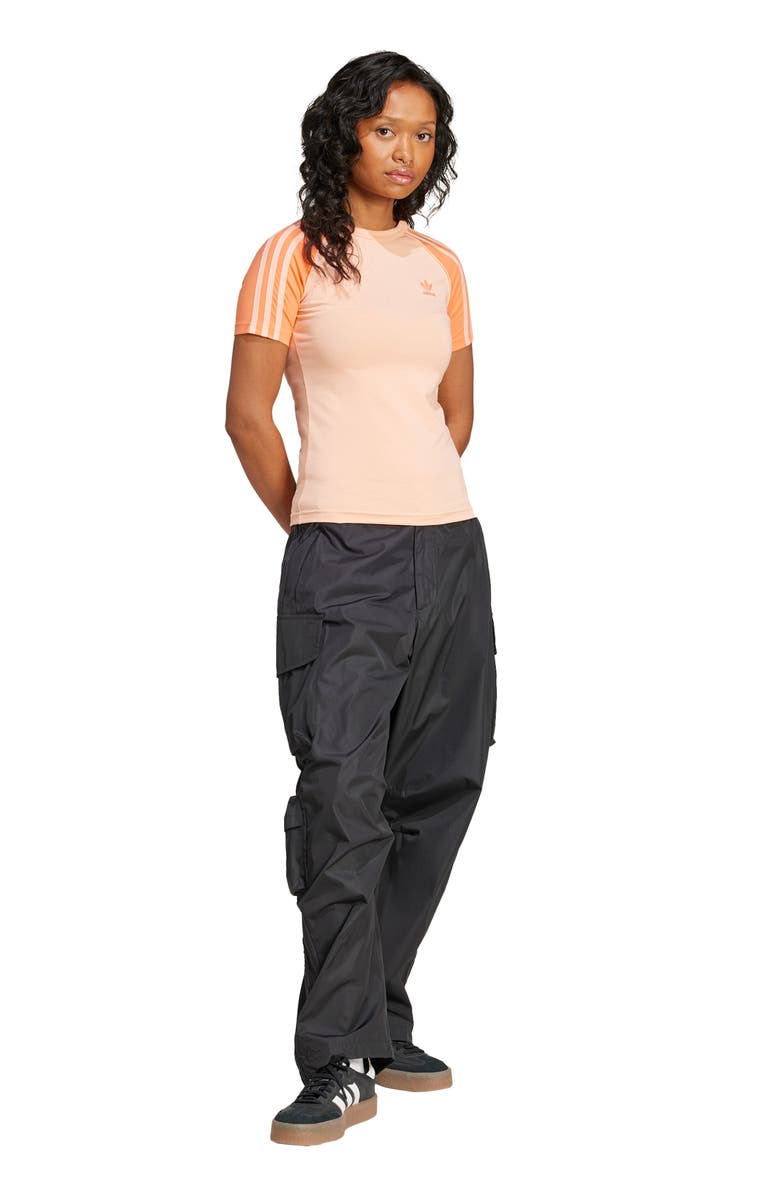 adidas Originals Essentials 3-Stripes Slim Fit Colorblock T-Shirt, Alternate, color, 