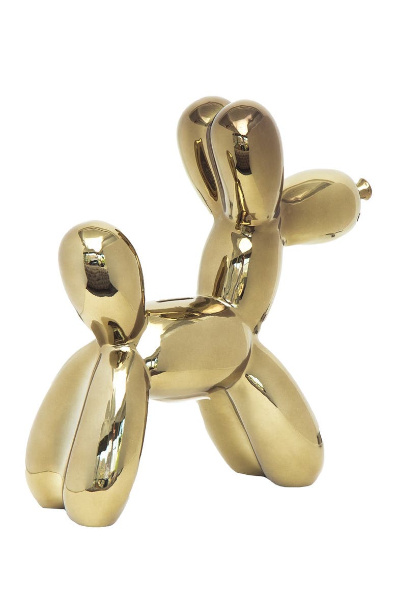 INTERIOR ILLUSIONS Plus Bronze Mini Balloon Dog Bank, Alternate, color, 