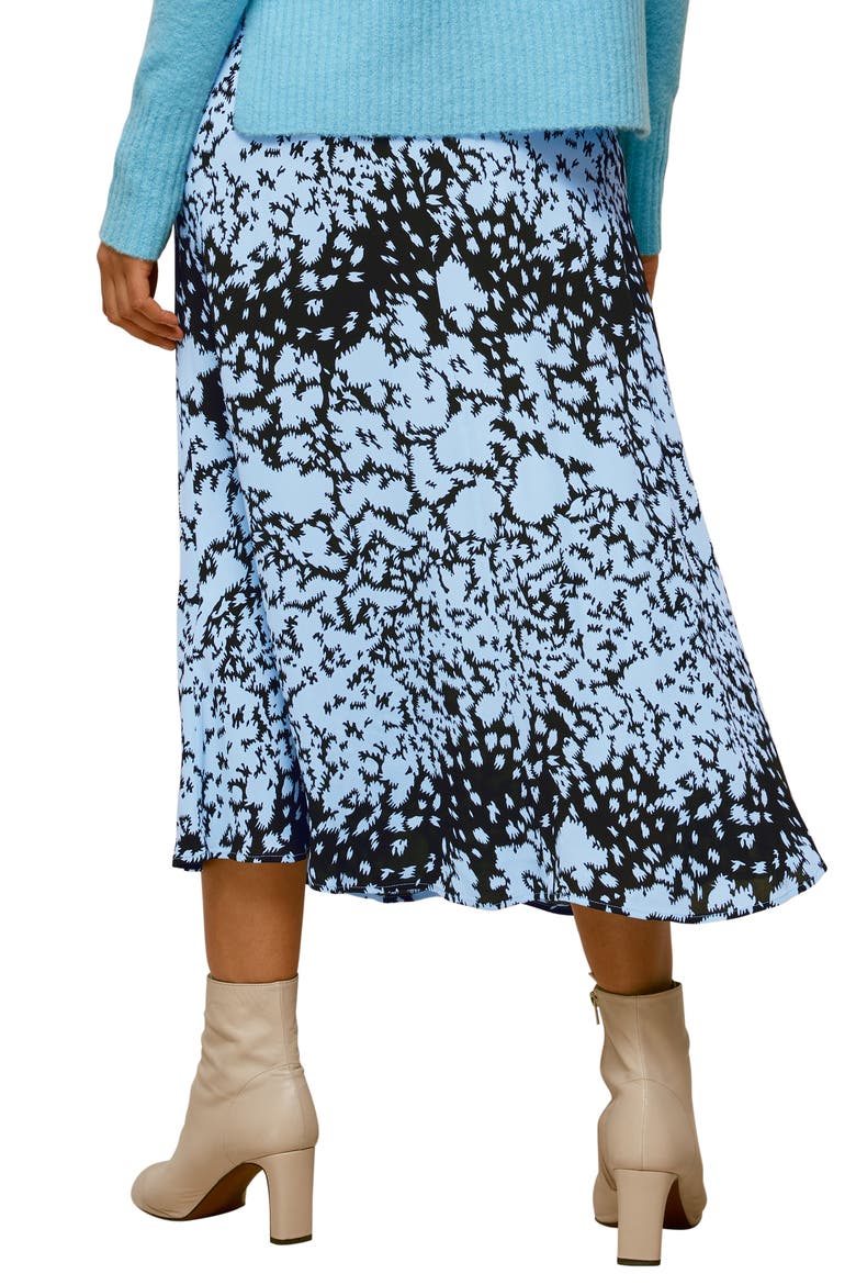 Brushed Animal Print Midi Skirt, Alternate, color, BLUE/ MULTI