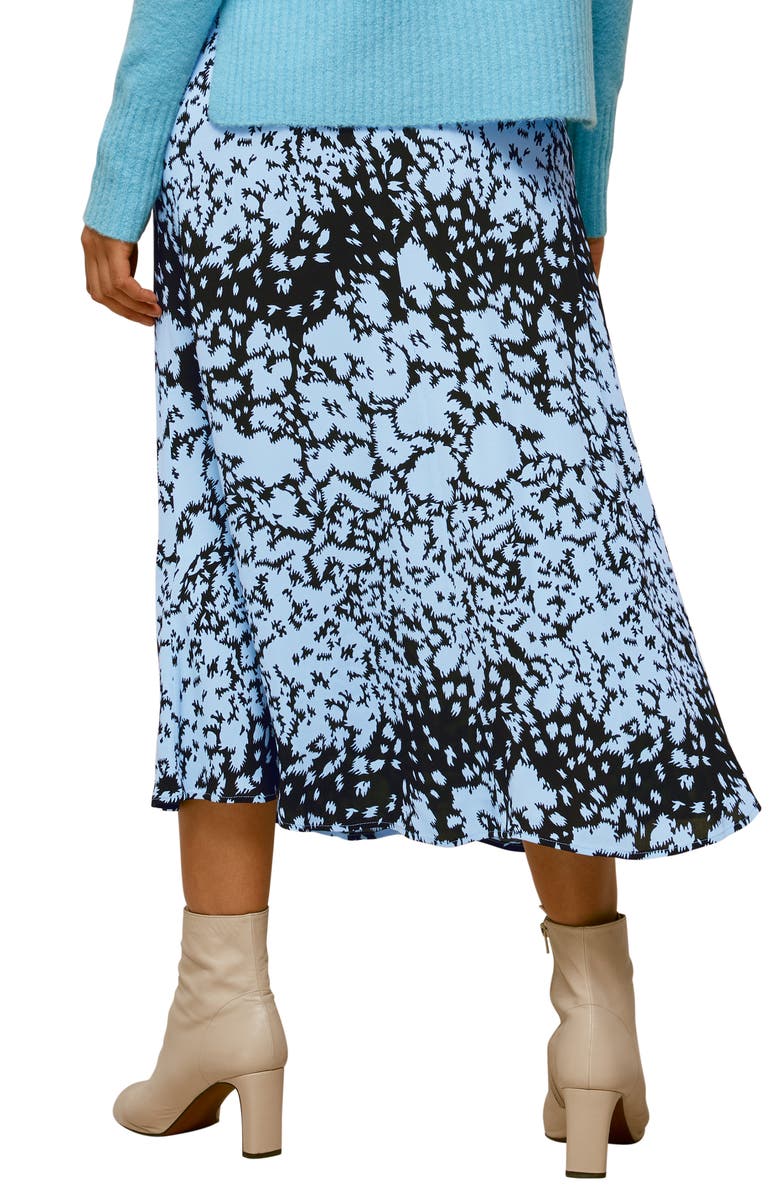 Whistles Brushed Animal Print Midi Skirt, Alternate, color, 