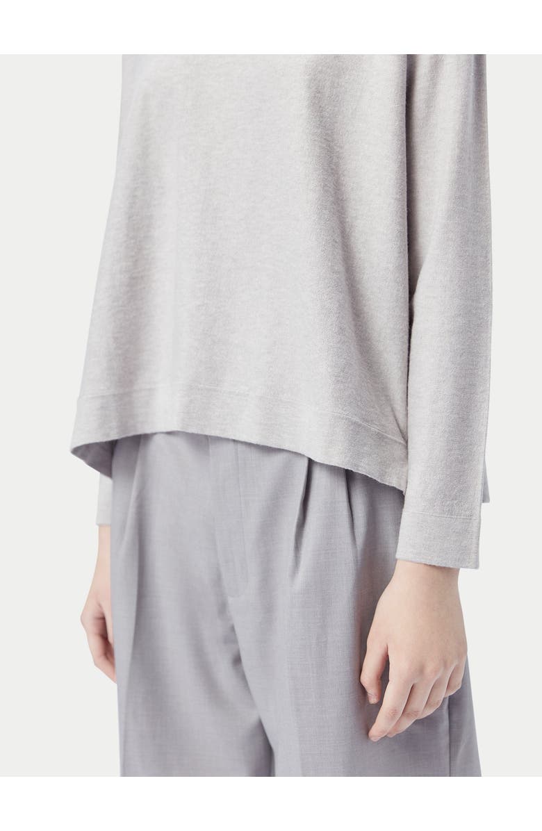 GOBI Mongolian Cashmere Boatneck Cotton Silk Cashmere Blend Sweater, Alternate, color, Wind Chime