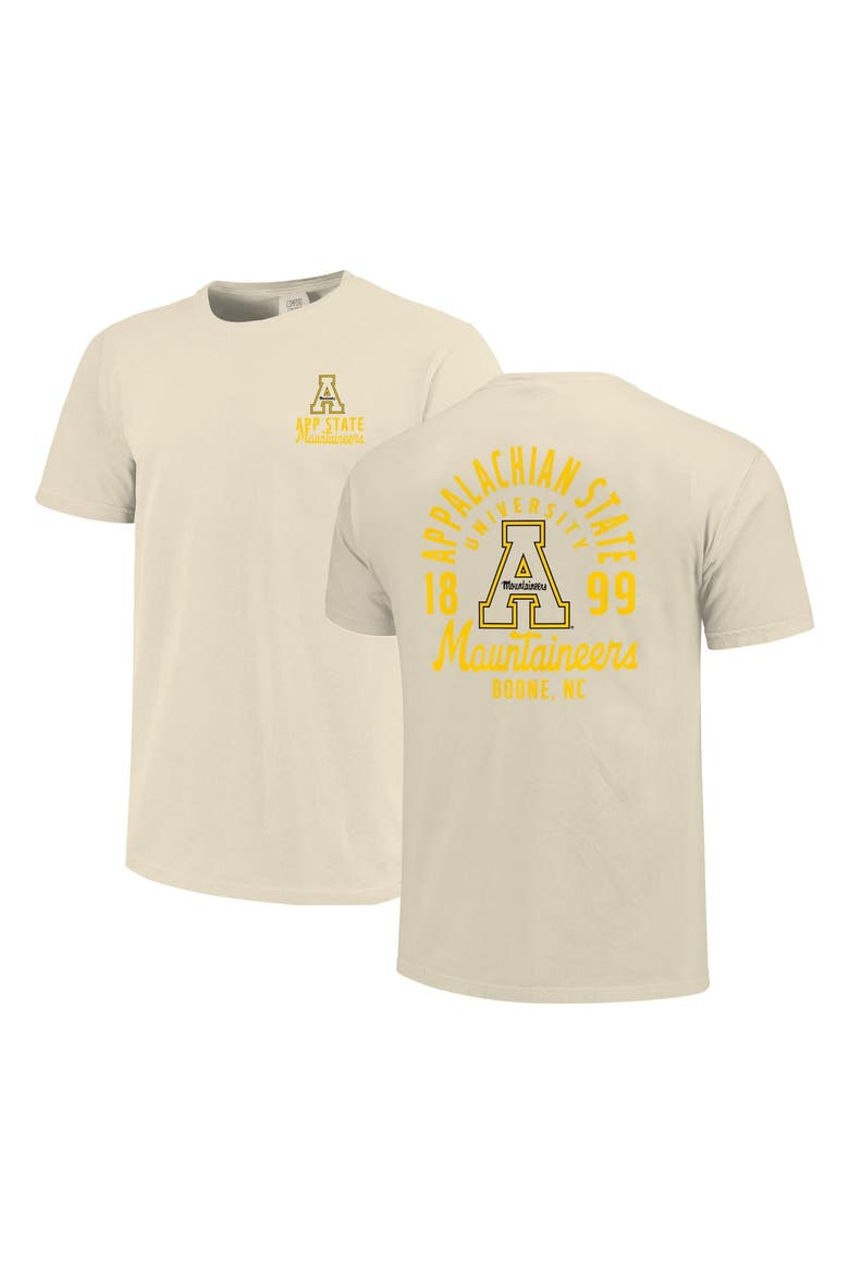Men's Cream Appalachian State Mountaineers Comfort Colors Mascot Overlay T-Shirt, Main, color, Cream