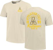 IMAGE ONE Men's Cream Appalachian State Mountaineers Comfort Colors Mascot Overlay T-Shirt