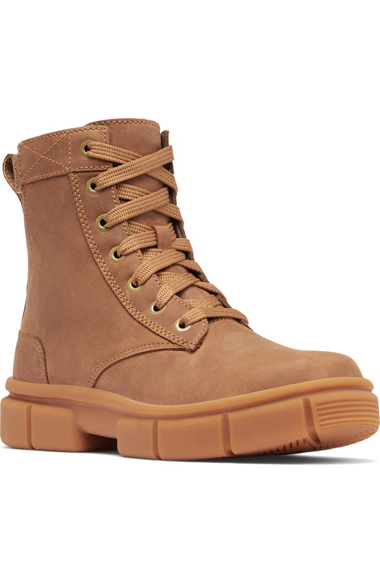 SOREL Explorer Lace-Up Boot, Main, color, Velvet Tan/ Gum